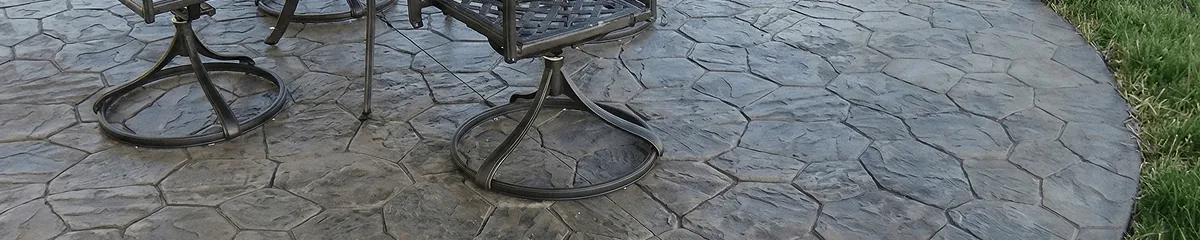 Garden relaxation area with professionally installed stone flooring in Wilmington NC